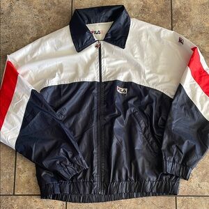 90’s Vintage Fila Windbreaker RARE Made in Italy XL